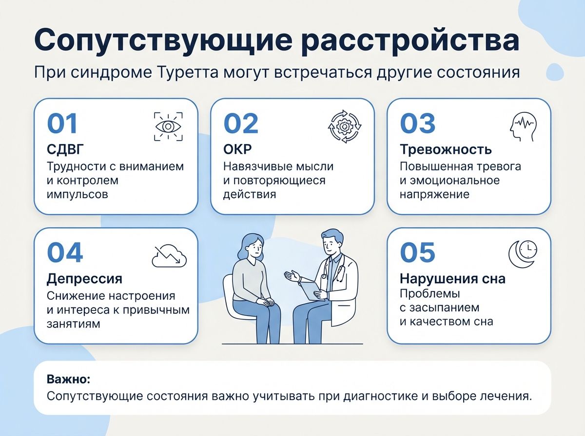 Лечение синдрома Туретта в Гвардейске инфографика