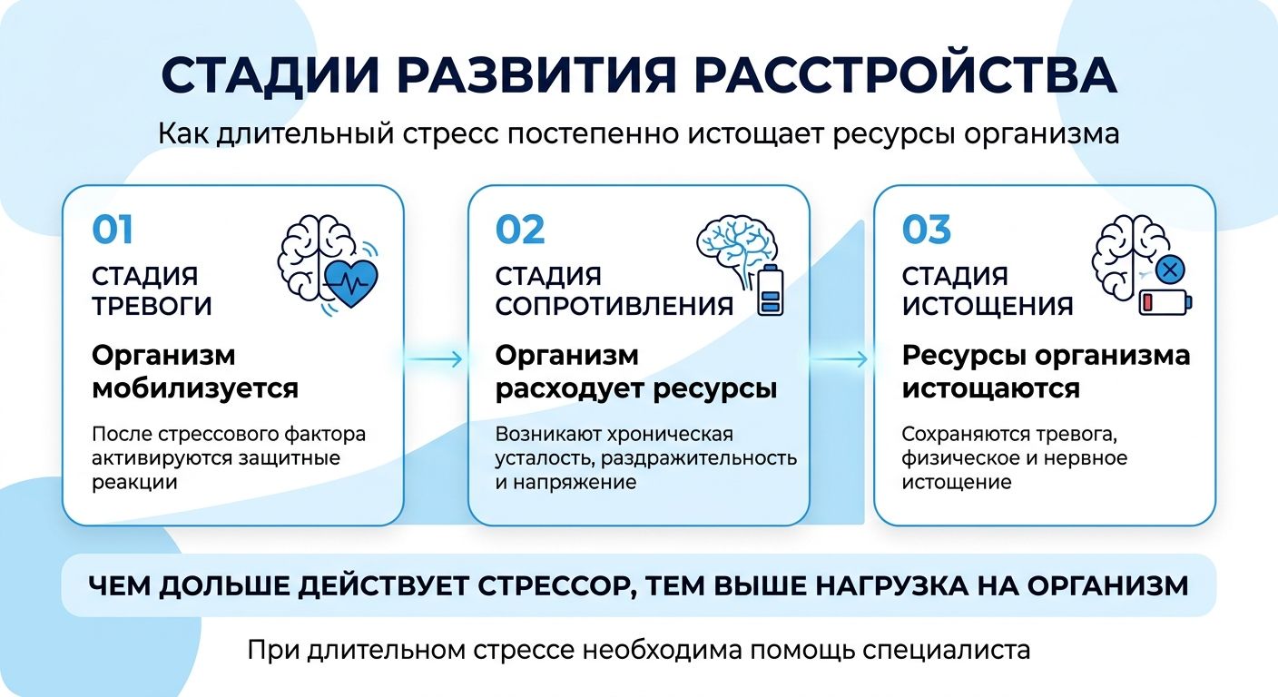 Лечение стресса в Гвардейске инфографика